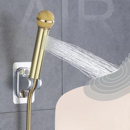 🎤 Microphone Shower Head – High-Pressure Handheld Showerhead
