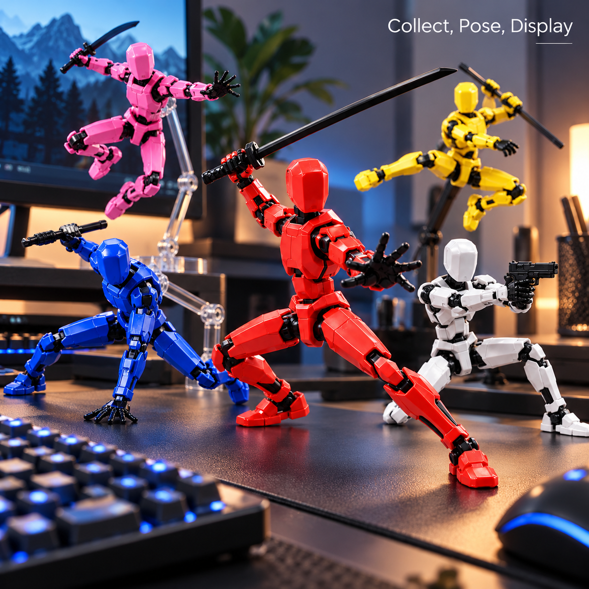 ⚔️💥 Build Your Own Robot Army – Fully Poseable Action Figures with Swappable Weapons