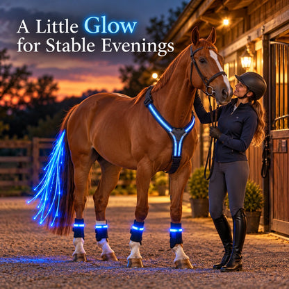 LED Horse Safety Light Set ✨ Stay Visible on Every Night Ride🐎