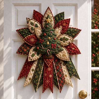 🎄Festive Quilted Christmas Door Hanging DIY Sewing Kit