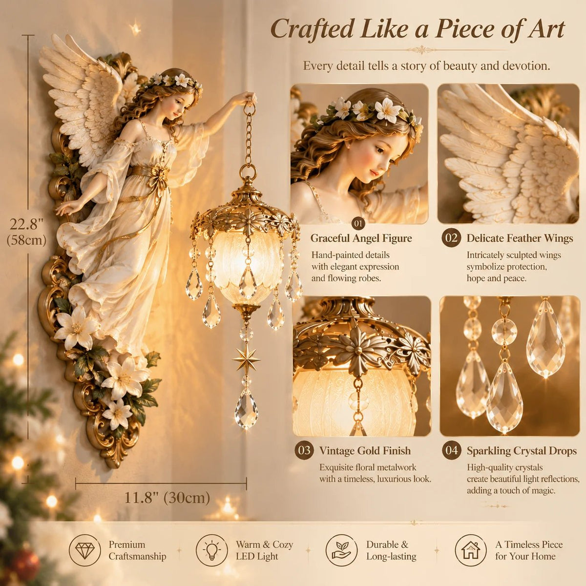 🔥Guardian Angel Crystal Light - A Guardian Angel For Your Home