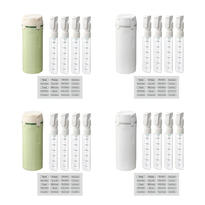 4-in-1 Leakproof Rotatable Travel Dispenser Set