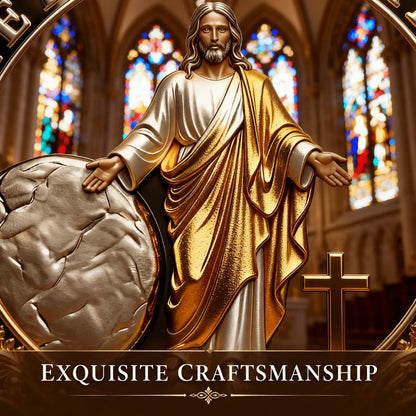 ✝️ Crucifixion & Resurrection 3D Challenge Coin – Double-Sided Christian Faith Keepsake