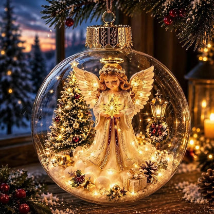 Glowing Christmas Diorama Ornament — A Tiny Holiday World