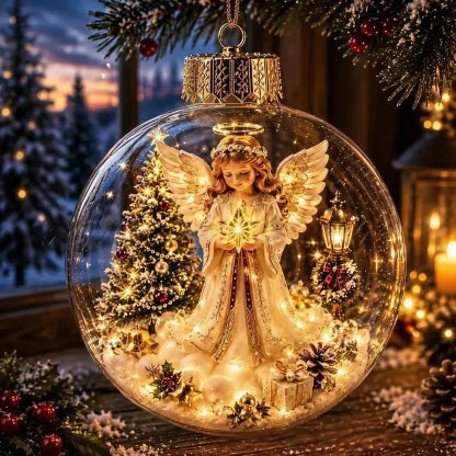 Glowing Christmas Diorama Ornament — A Tiny Holiday World