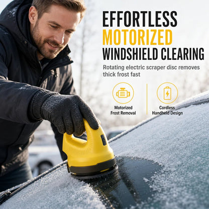 🚗⚡ Electric Car Windshield Snow Scraper & De-Icing Tool for Fast Winter Snow Removal 🌨️🧊💨