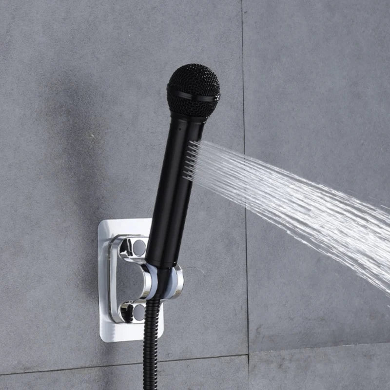 🎤 Microphone Shower Head – High-Pressure Handheld Showerhead
