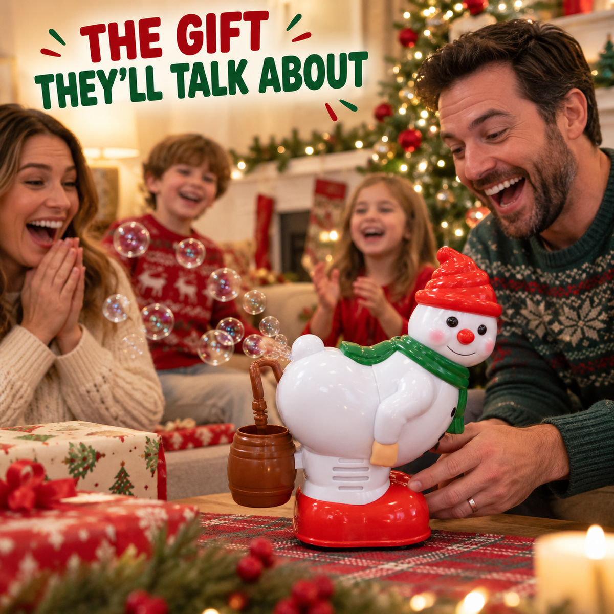 🎅🎈Holiday Farting Bubble Machine With 60 mL Solution