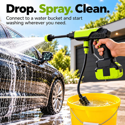 🚗💦 Portable Cordless Pressure Washer Gun – Powerful Car Wash & Outdoor Cleaning Made Easy! ✨