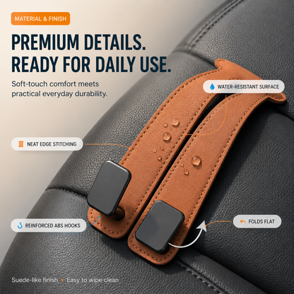 🚗 Multi-Purpose Car Seat Hooks – Dual-Hook Design 💪 Heavy-Duty Storage