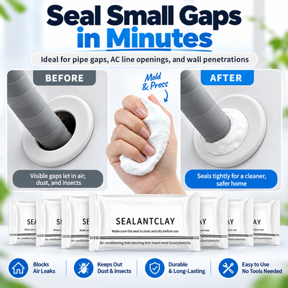 🛠️ Waterproof Moldable Sealant Putty – No-Mix Repair for Pipes, Gaps & Wall Openings