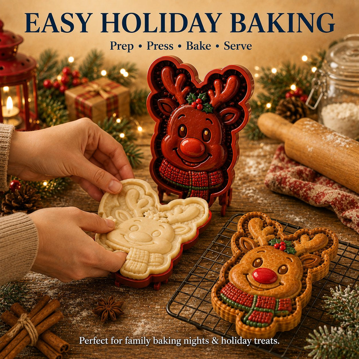 LAST DAY SALE Only $9.99🎄 9‑Design Christmas Mini Pie Mold Collection🥧✨