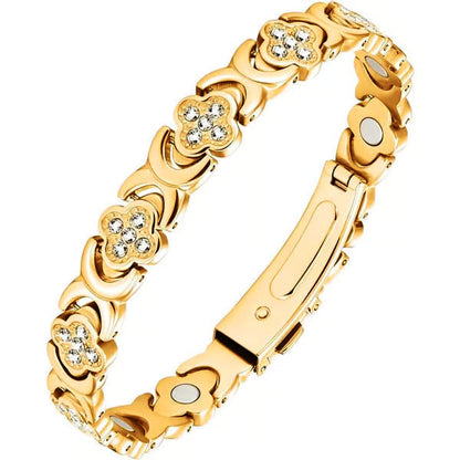 🏆Flash Sale⚡ 50K+ SOLD! ❤️‍🔥✨Four-leaf Clover Women Pure Copper Bracelets