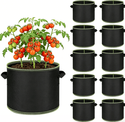 5-Pack 10 Gallon Grow Bags