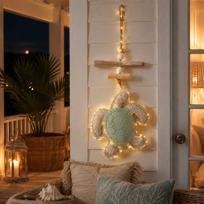🔥Glowing Coastal Sea Turtle Wall Art