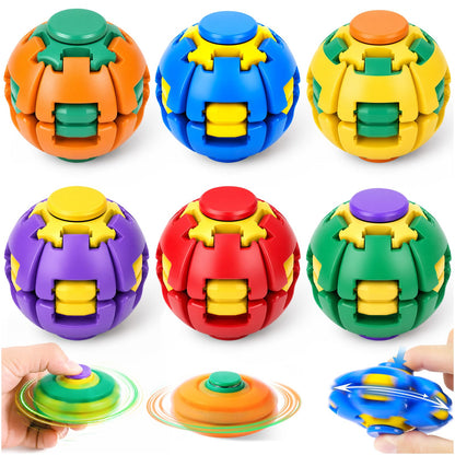 🌀 Press-to-Spin Sensory Fidget Ball for Stress Relief & Focus