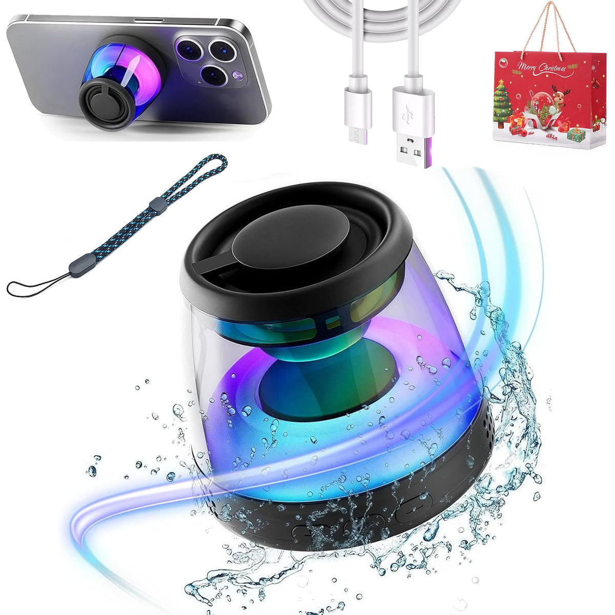 🔥HOT SALE 50% OFF🔥Magnetic Mini Bluetooth Speaker with RGB Light