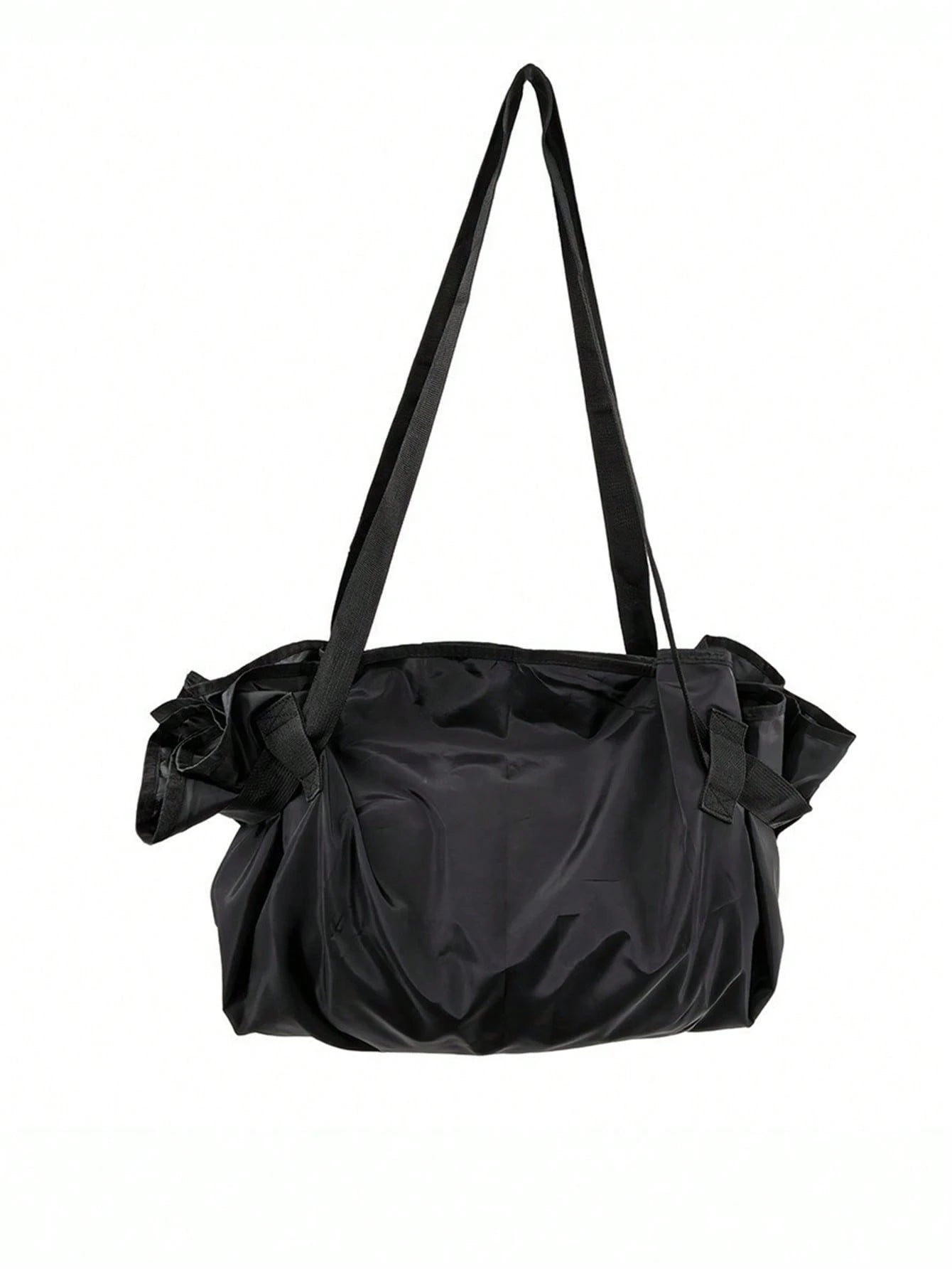 2-in-1 Convertible Tote Bag and Picnic Blanket, Water Resistant Oxford Fabric Reusable Pull-Strap Carryall
