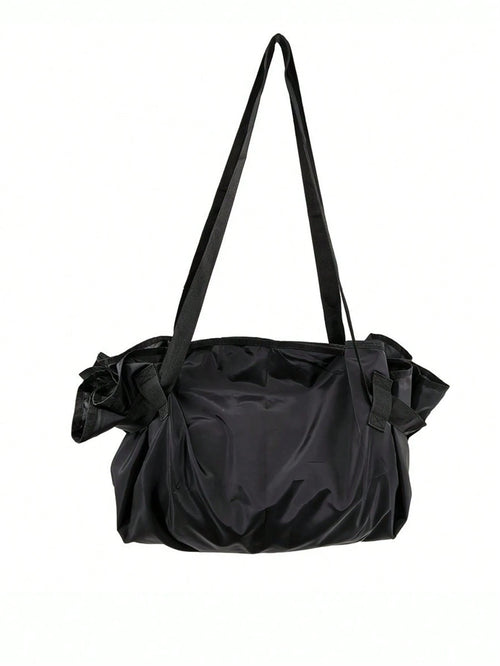2-in-1 Convertible Tote Bag and Picnic Blanket, Water Resistant Oxford Fabric Reusable Pull-Strap Carryall