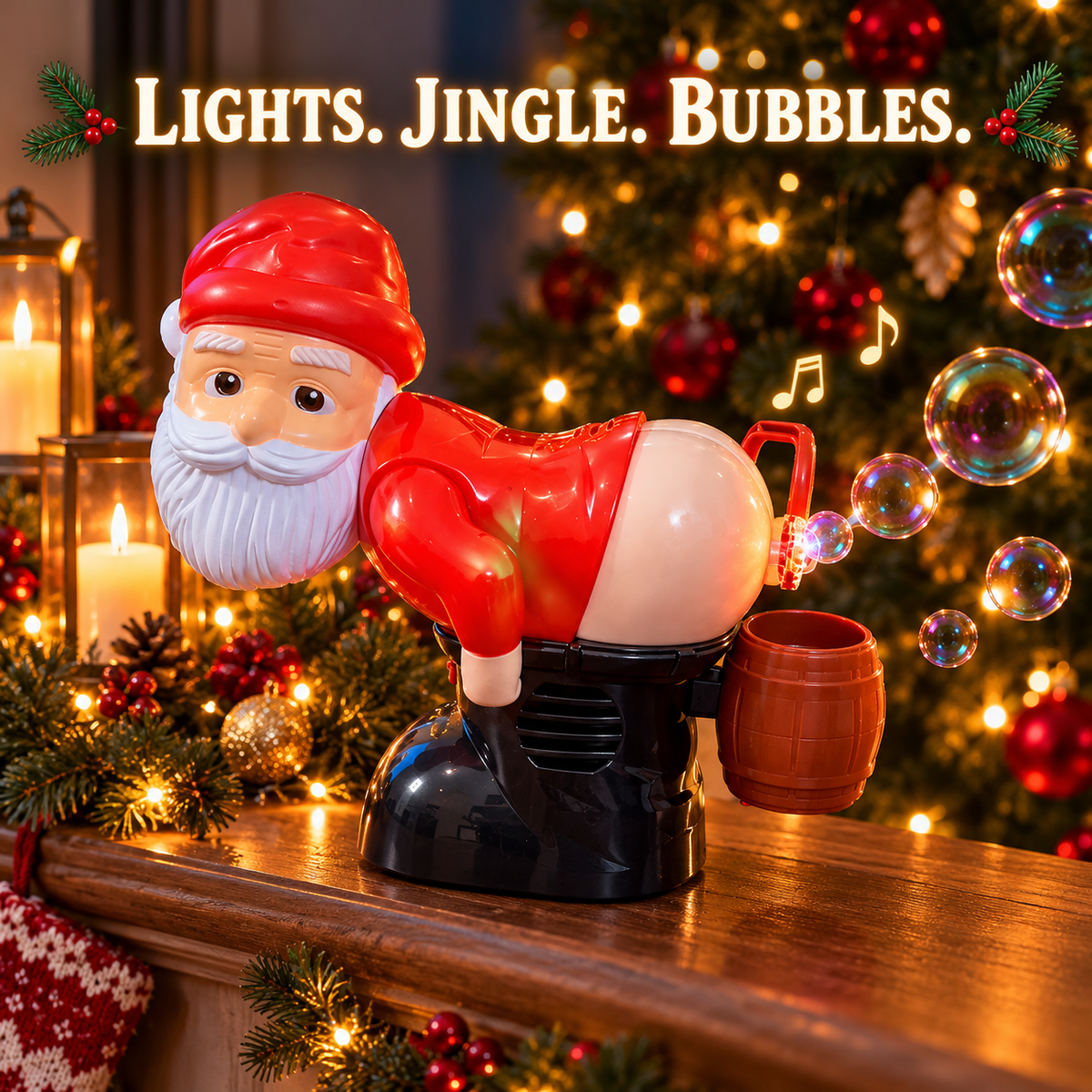🎅🎈Holiday Farting Bubble Machine With 60 mL Solution
