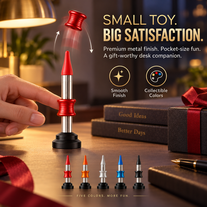 🎯 Pop & Land™ Kinetic Desk Toy | Press, Launch & Land Challenge