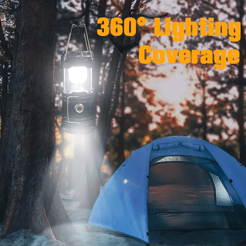 ☀️ Collapsible Solar Camping Lantern – Portable LED Emergency Light
