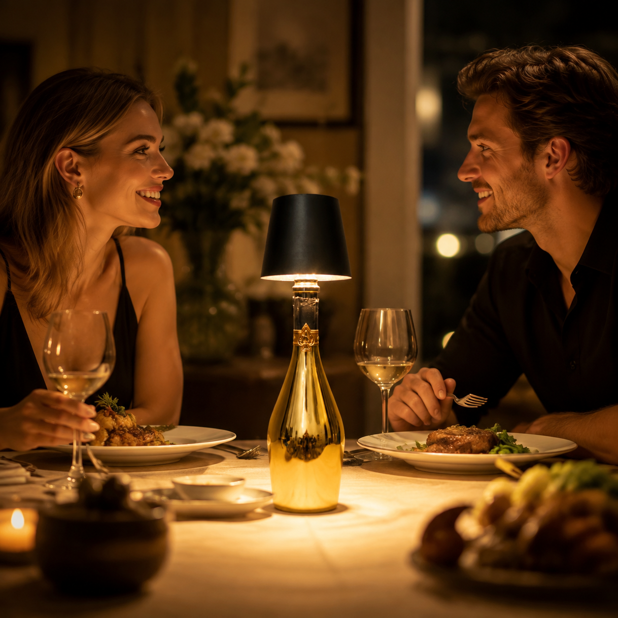 🍷 Turn Any Empty Wine Bottle into a Warm Glowing Lamp – Rechargeable Ambiance Light with 3 Color Modes & Touch Dimming