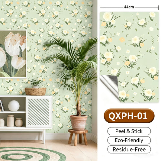 Cottagecore Peel and Stick Wallpaper | Vintage Floral Removable Wall Decor