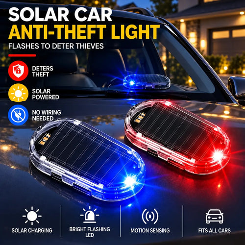 Solar-Powered Car Security Warning Light — Make Your Parked Car Look Less Like an Easy Target