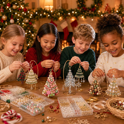 🎄✨DIY Beaded Christmas Tree Ornament Kit – Handmade Holiday Keepsake🎁