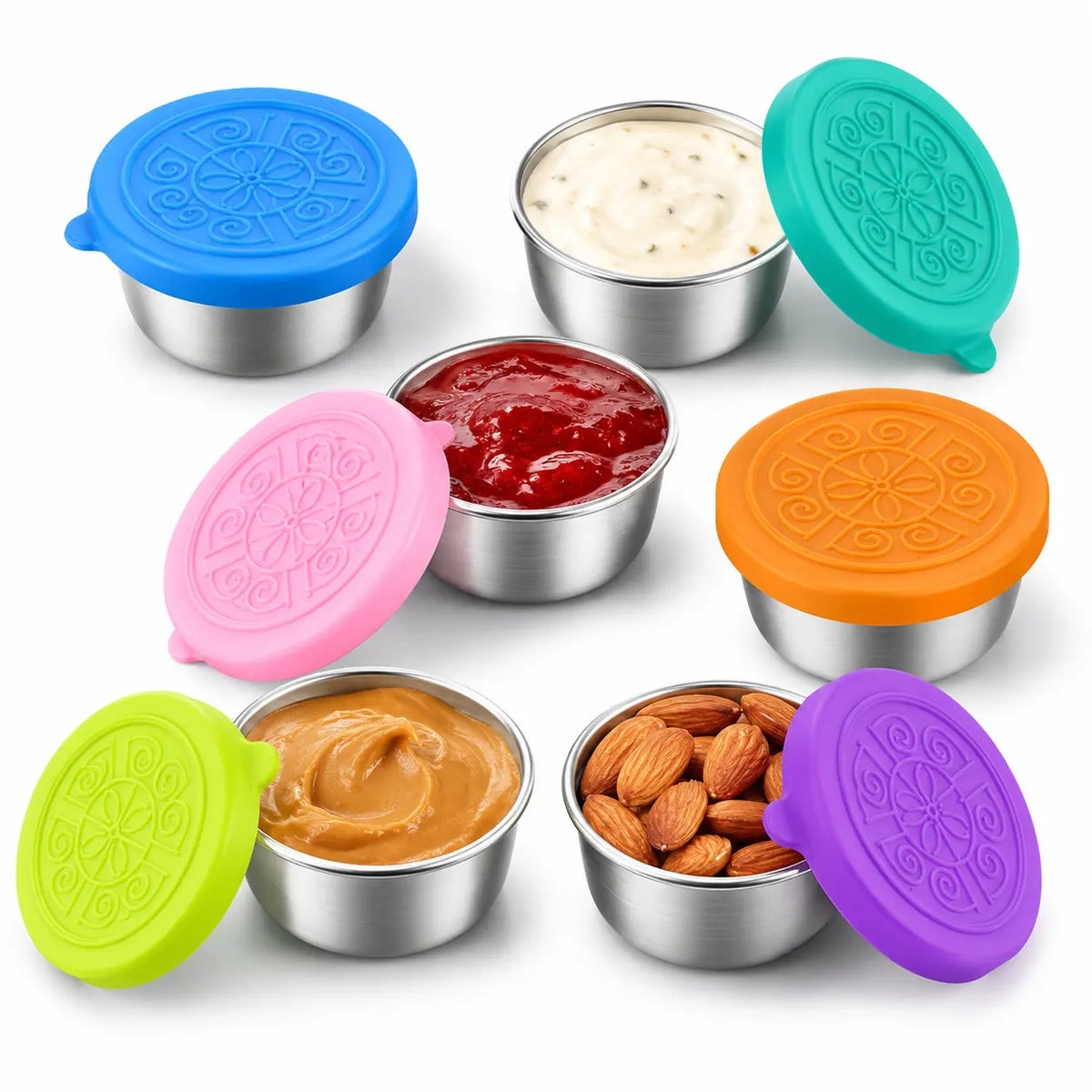 No More Soggy Lunches – Leakproof Stainless Steel Sauce Cups (6-Pack)