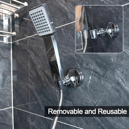 Adjustable Shower Head Holders Removable Suction Cup Shower Head Bracket No Drill Shower Head Bracket