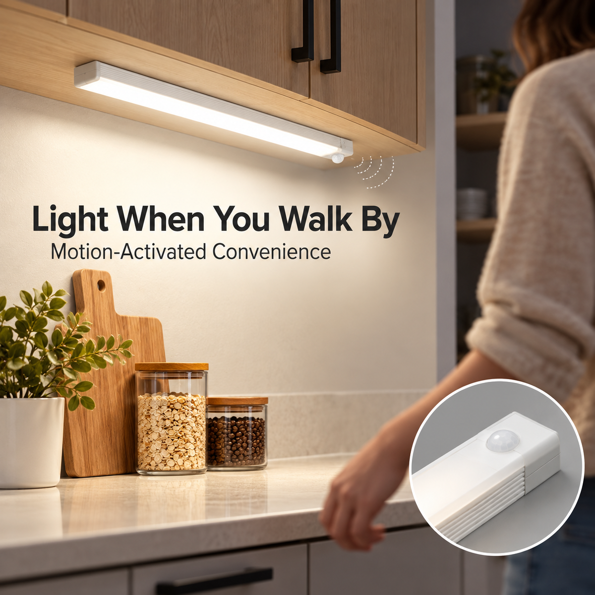 🔥💡 Punch-free Smart Sensor Magnetic Rechargeable LED Lights