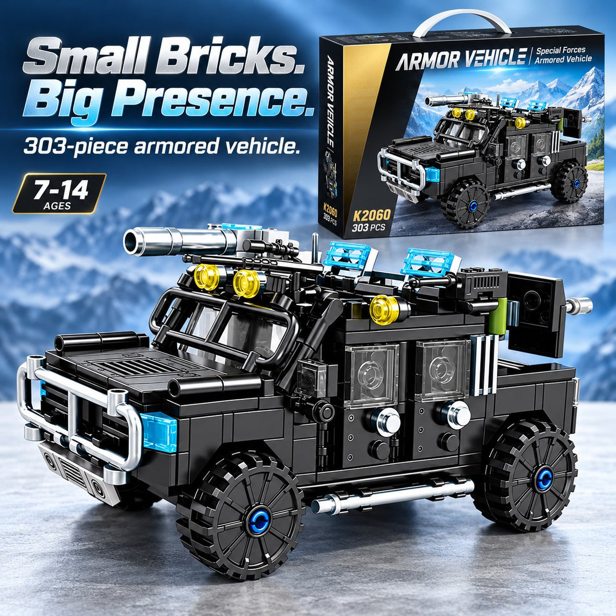 🚓 Military Armored Vehicle Building Blocks