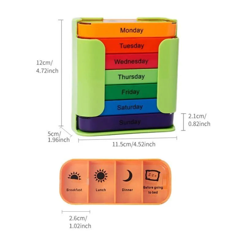 💊 ✨7-Day Medication Organizer - For Effortless Health Management! 📅