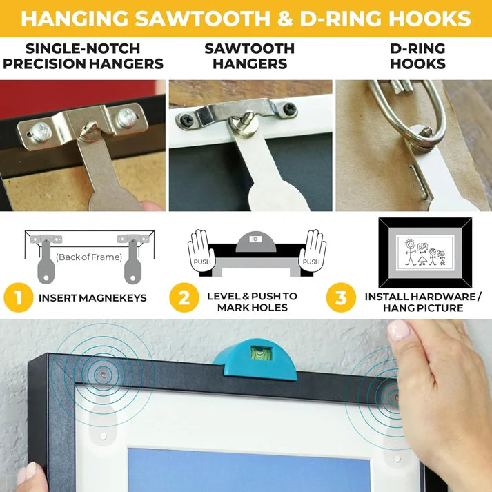 All-in-One Picture Hanging Kit, Level & Hardware