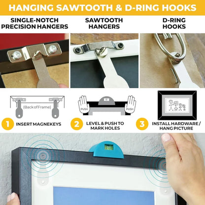 All-in-One Picture Hanging Kit, Level & Hardware
