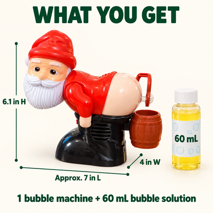 🎅🎈Holiday Farting Bubble Machine With 60 mL Solution