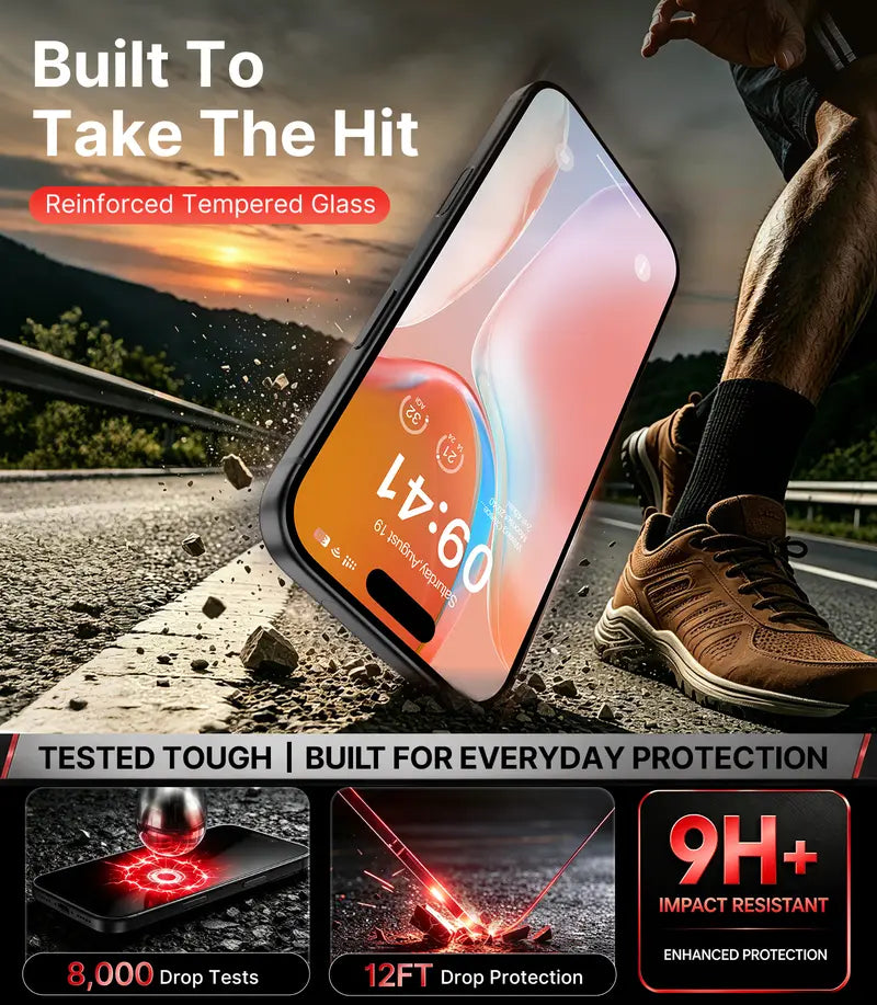 ⏰HD/Anti-Peeping Tempered Glass Screen Protector