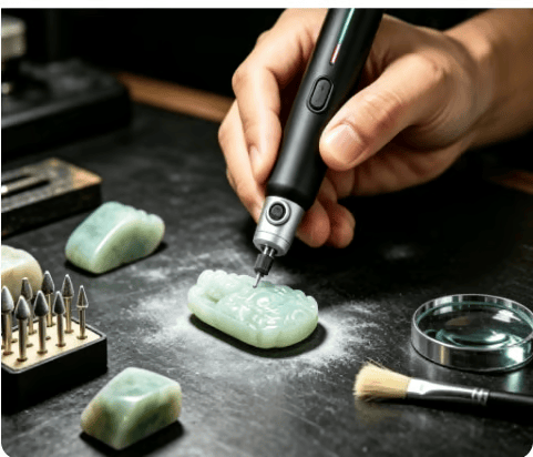 🛠️Mini Cordless Rotary Tool – Brushless Motor Engraving Pen , Rechargeable Lithium Battery for Jewelry Making and DIY Crafts