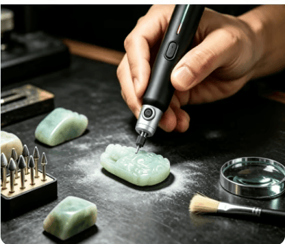 🛠️Mini Cordless Rotary Tool – Brushless Motor Engraving Pen , Rechargeable Lithium Battery for Jewelry Making and DIY Crafts