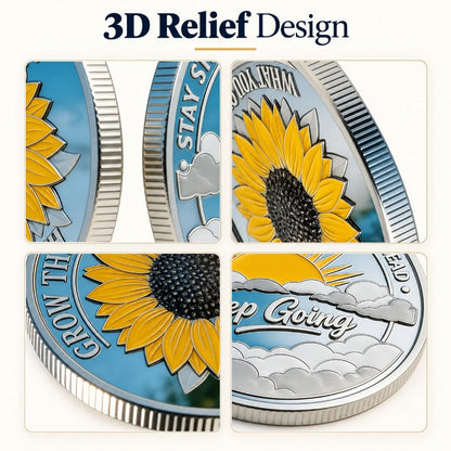 ✝️ Crucifixion & Resurrection 3D Challenge Coin – Double-Sided Christian Faith Keepsake