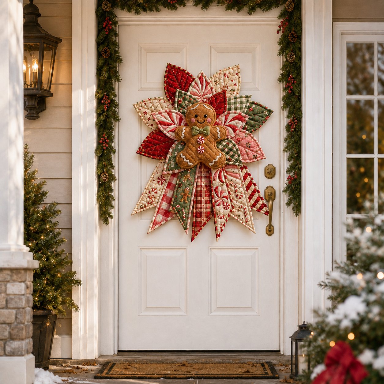 🎄Festive Quilted Christmas Door Hanging DIY Sewing Kit
