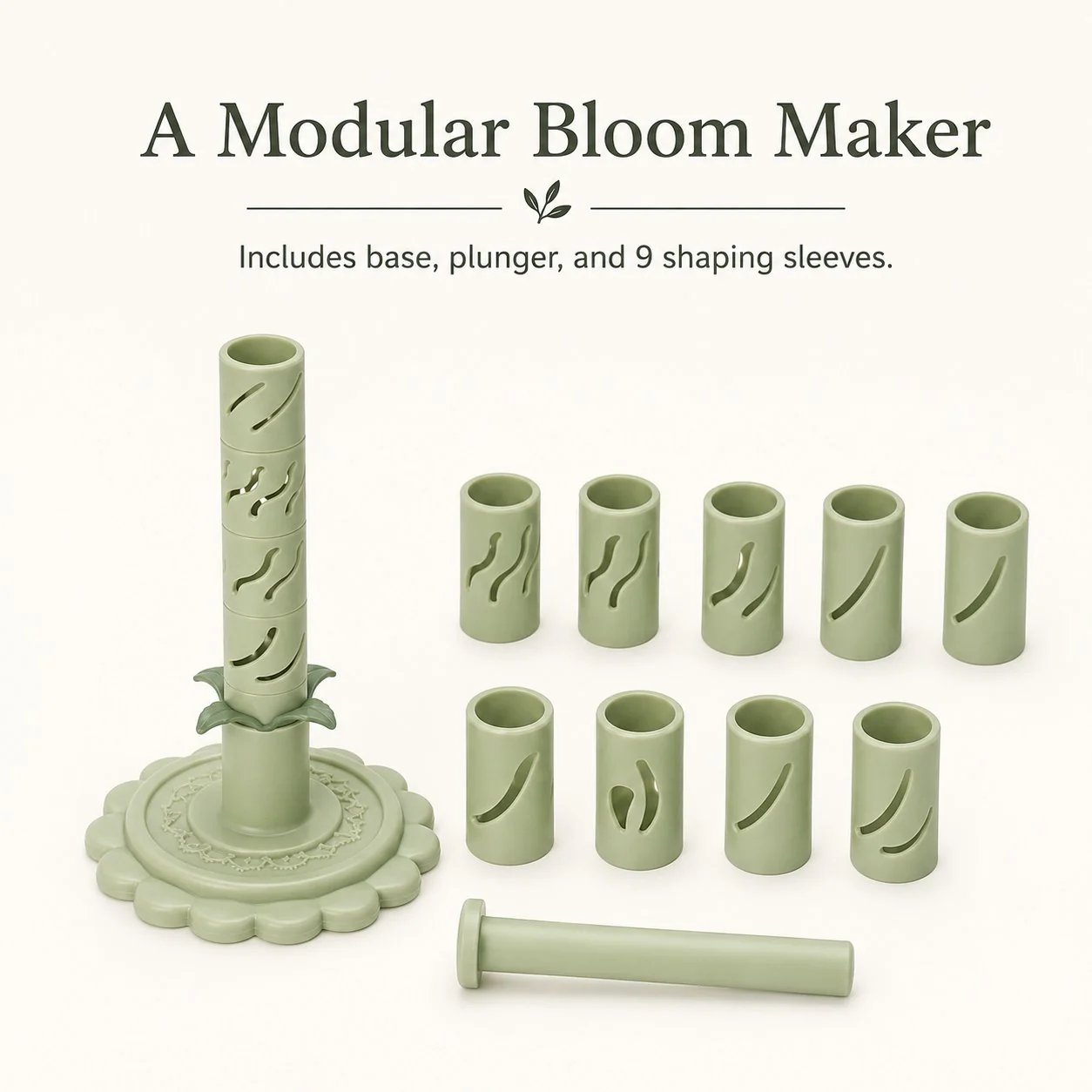🎉Modular Clay Bloom Maker with 9 Shaping Sleeves