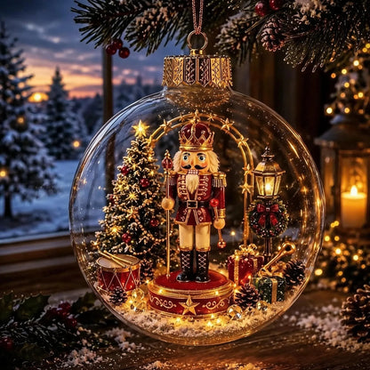 Glowing Christmas Diorama Ornament — A Tiny Holiday World