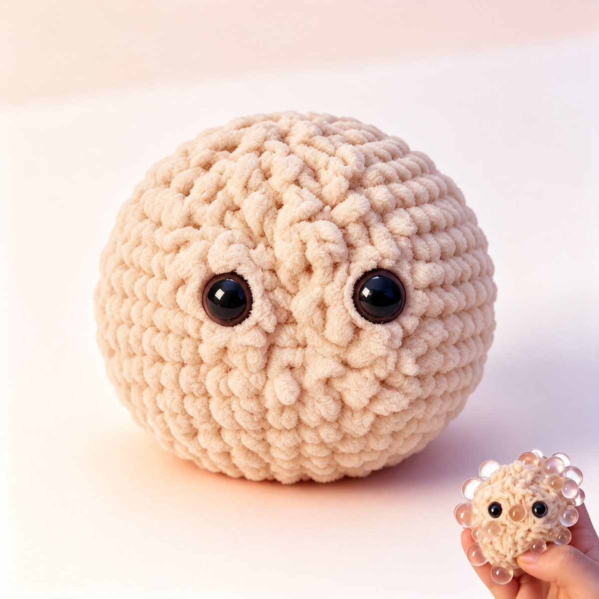 🧶Crochet Bubble Squishy Ball – Soft Squeeze Fidget Toy