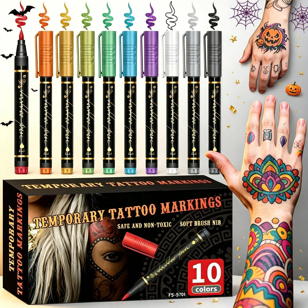 Create Spooky Body Art in Minutes—No Pain, No Commitment