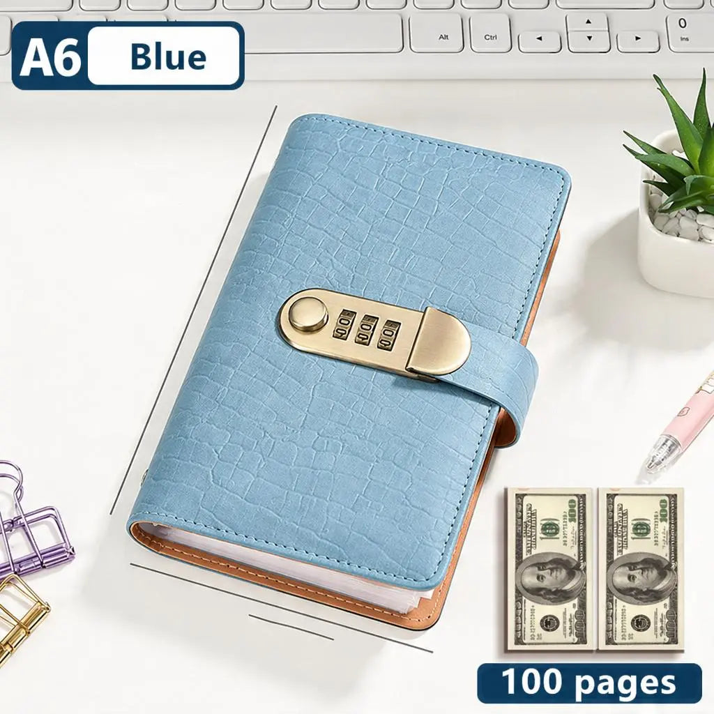 🔥 A6 Lockable Savings Binder – Cash & Document Organizer