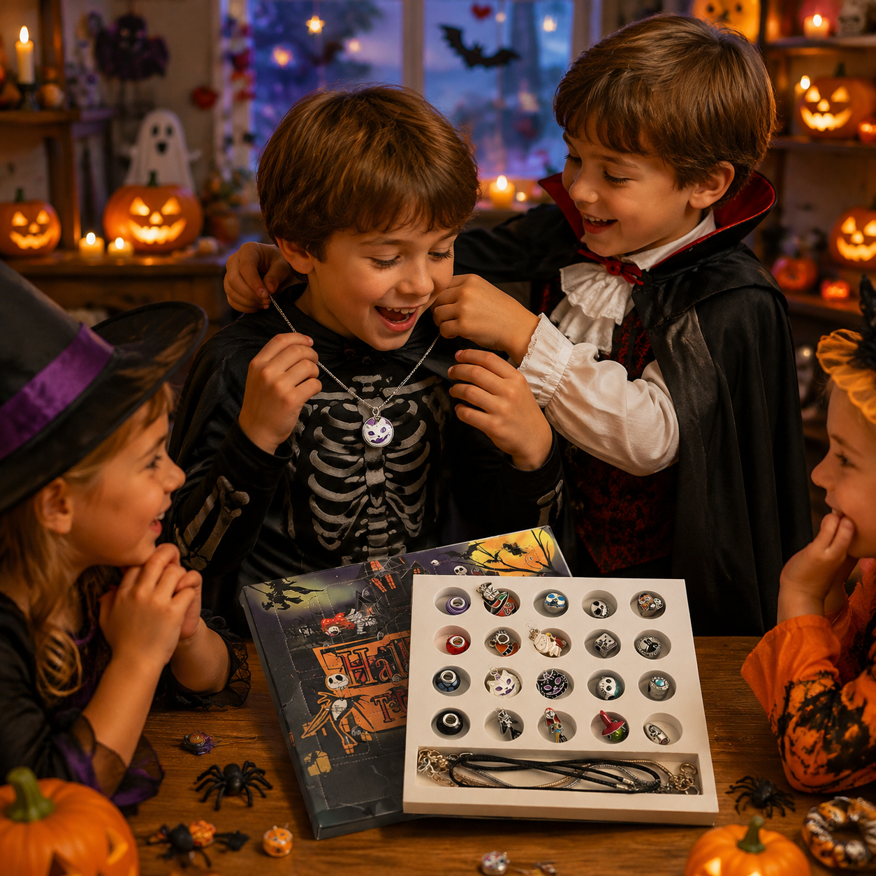 Halloween Calendar | DIY Charm Bracelet & Necklace Kit for Kids