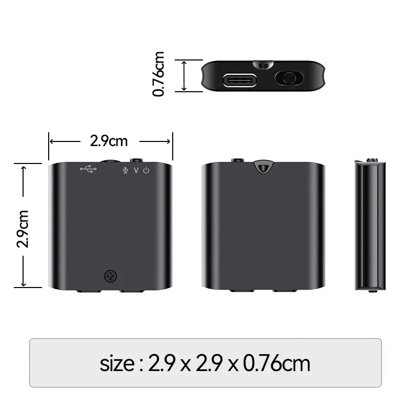 🎙️ Mini Magnetic Voice Recorder – One-Touch Recording, Anytime, Anywhere